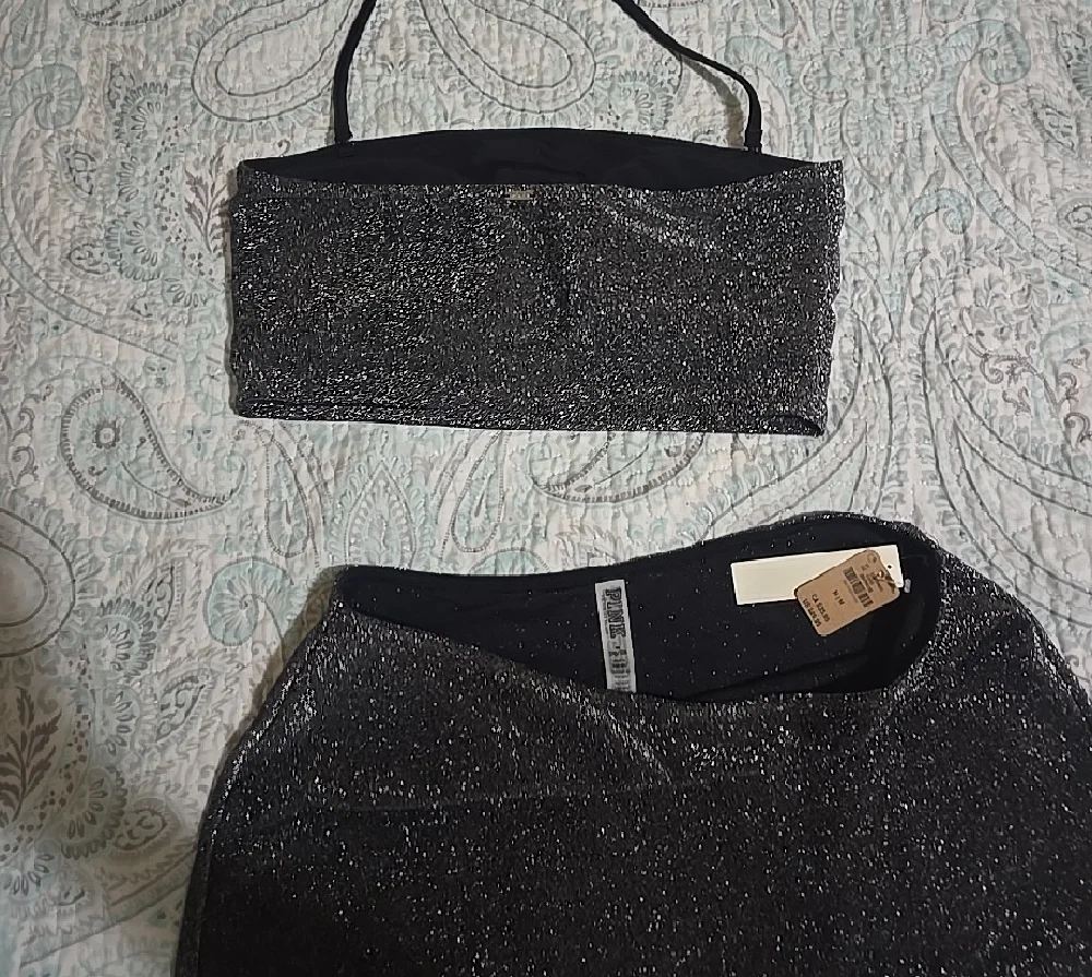 PINK Victoria's Secret Sparkle Black Swimsuit - Picture 4 of 7